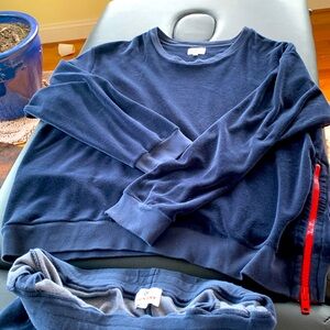 Sundry navy blue with red zipper tracksuit